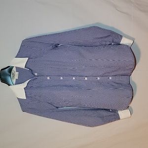 Van Heusen dress shirt XXS blue & white